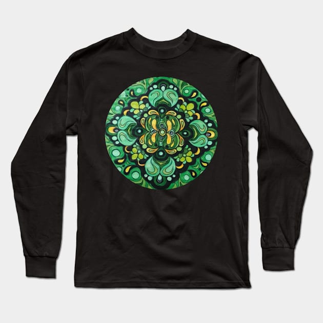 Microscope Mandala Long Sleeve T-Shirt by AmeUmiShop